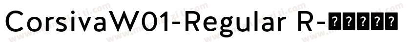 CorsivaW01-Regular R字体转换